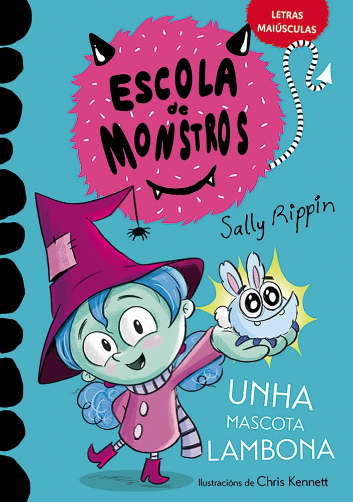 Libro: Aprende a ler na Escola de Monstros 1 - Unha mascota lambona: (Libros para nenos e nenas a partir de 5 anos) LETRAS MAIÚSCULAS