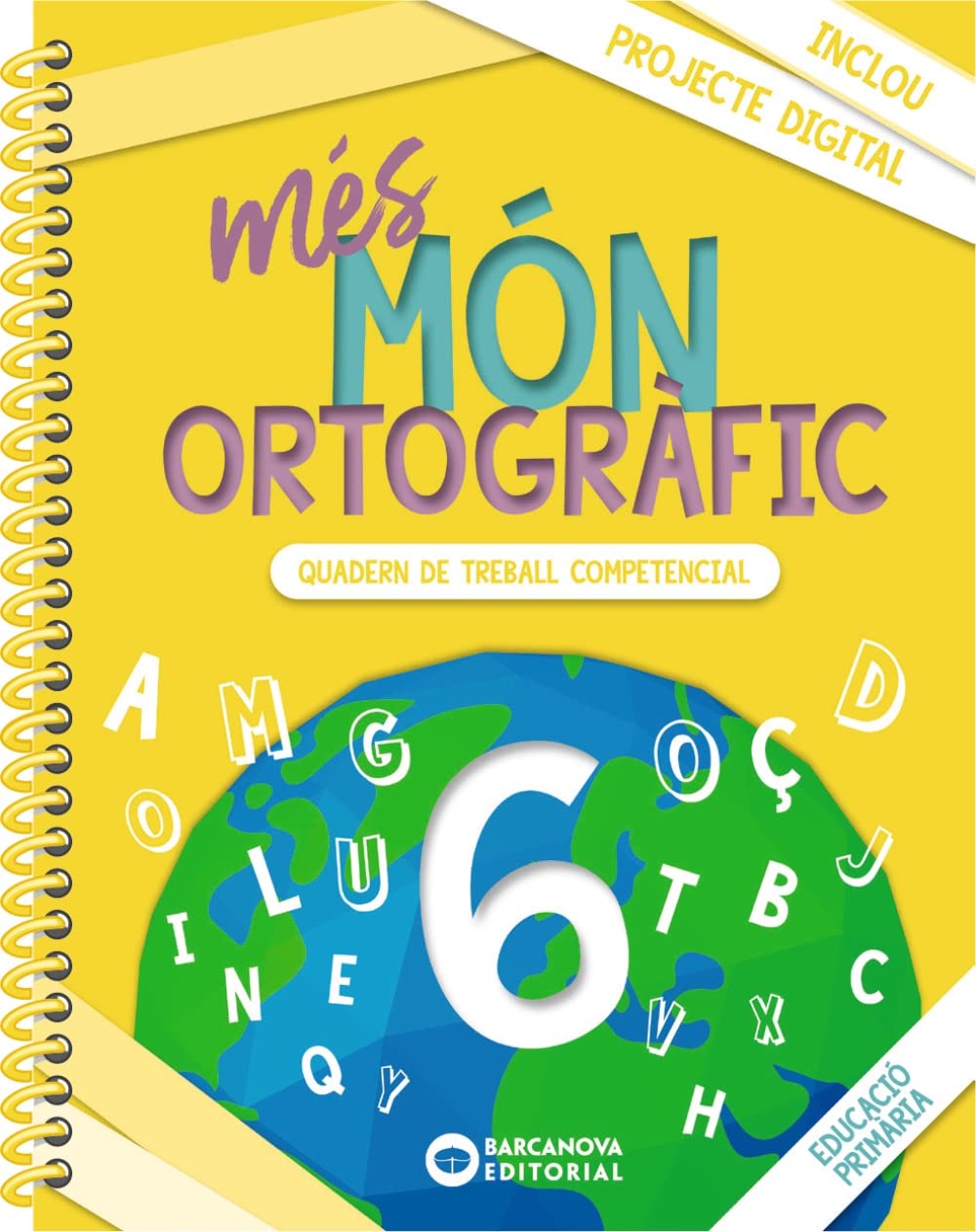 Libro: més Món ortogràfic 6: Quadern de treball de Competències bàsiques