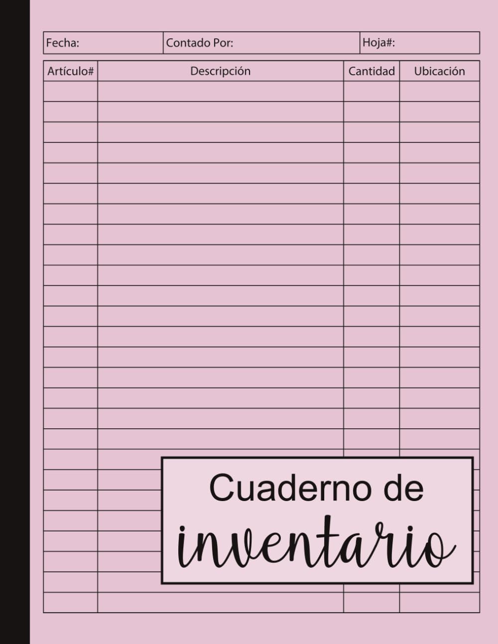 Libro: Cuaderno de Inventario: Libro De Registro De Memoria Para Pequeñas Empresas Y Proyectos Personales | Planificador Y Rastreador De Suministros