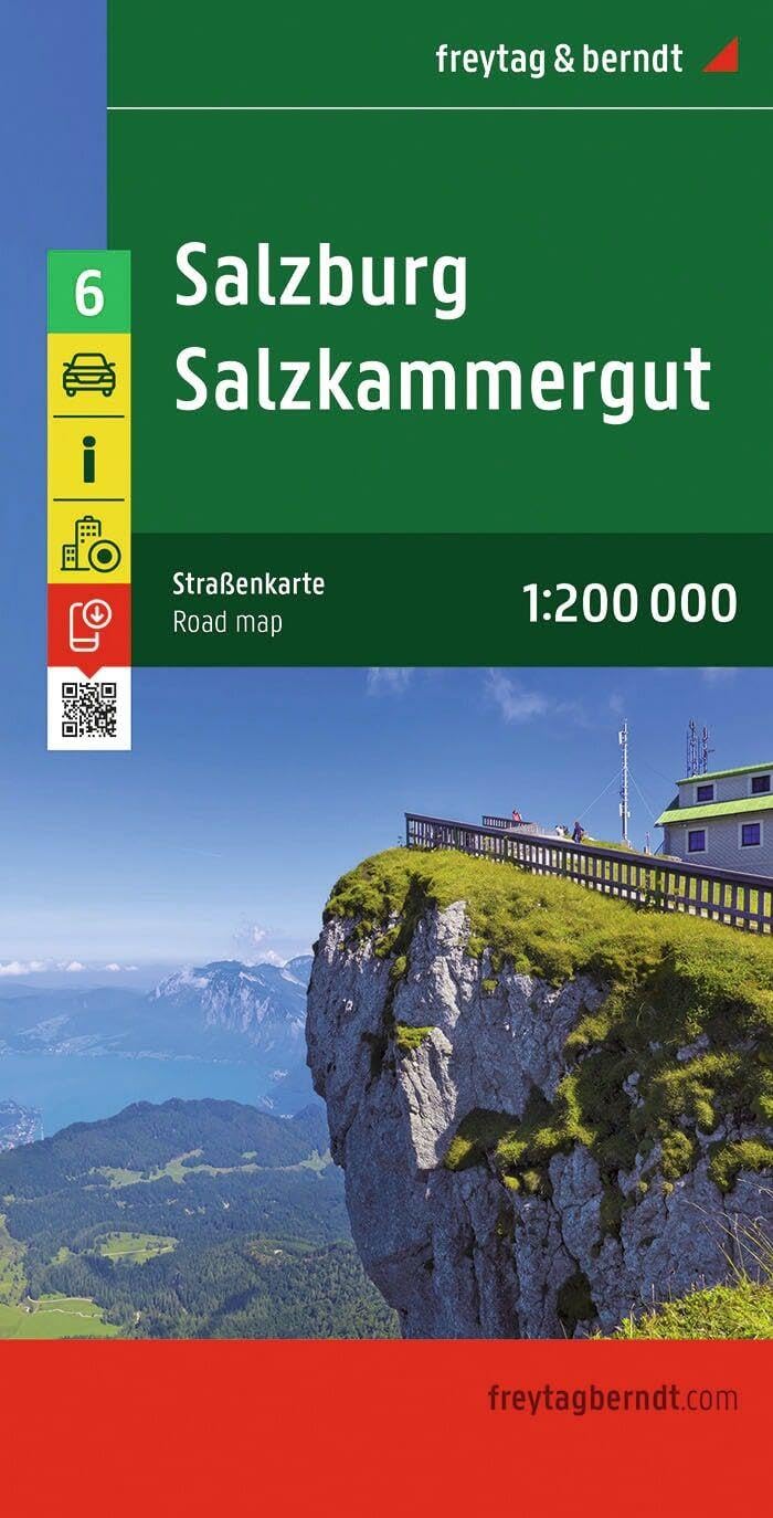 Libro: Land Salzburg Salzkammergut 1:200.000: Toeristische wegenkaart 1:200 000: OE 6