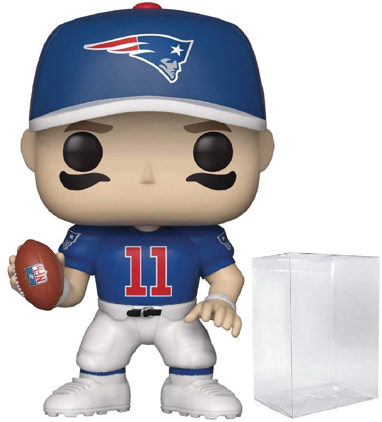 Funko Pop: POP Football Legends: Patriots - Drew Bledsoe Funko Figura de Vinilo (Bundled with Compatible Box Protector Case), Multicolor, 3.75 Pulgadas