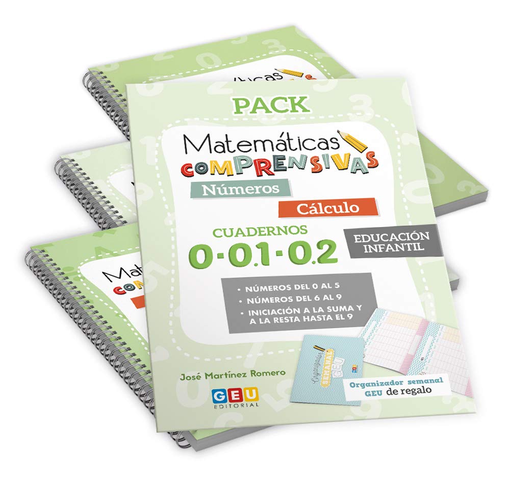 Libro: Pack Matemáticas Comprensivas para EDUCACIÓN INFANTIL: Cuadernos Repaso Números y Cálculo (Niños de 3 a 5 años)