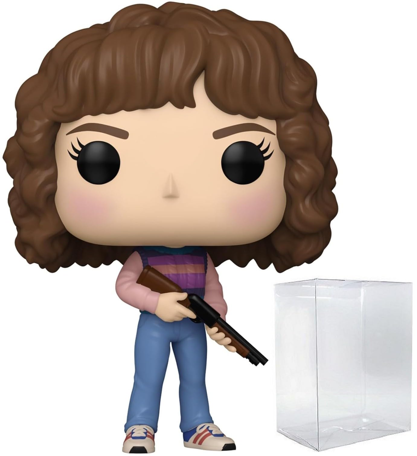 Funko Pop: POP TV: Stranger Things - Nancy Wheeler (Season 5) Funko Figura de Vinilo (Bundled with Compatible Box Protector Case), Multicolor, 3.75 Pulgadas