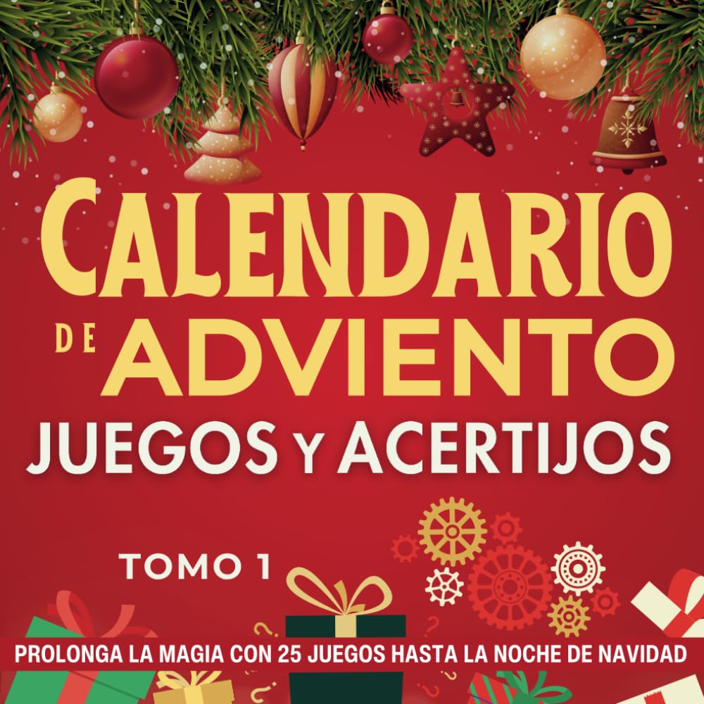 Libro: Calendario de Adviento - Juegos y Acertijos Tomo 1 | De 12 a 112 años | Prolonga la magia con 25 juegos hasta la noche de Navidad: regalo original con ... Para adolescentes, adultos (Spanish Edition)