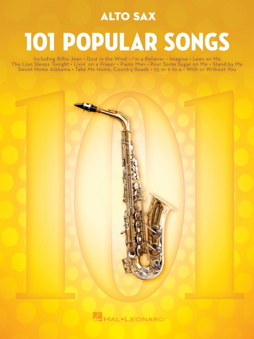 101 popular songs - saxophone alto: For Alto Sax