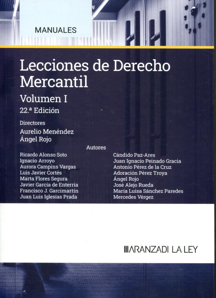 Libro: Lecciones de Derecho Mercantil Volumen I
