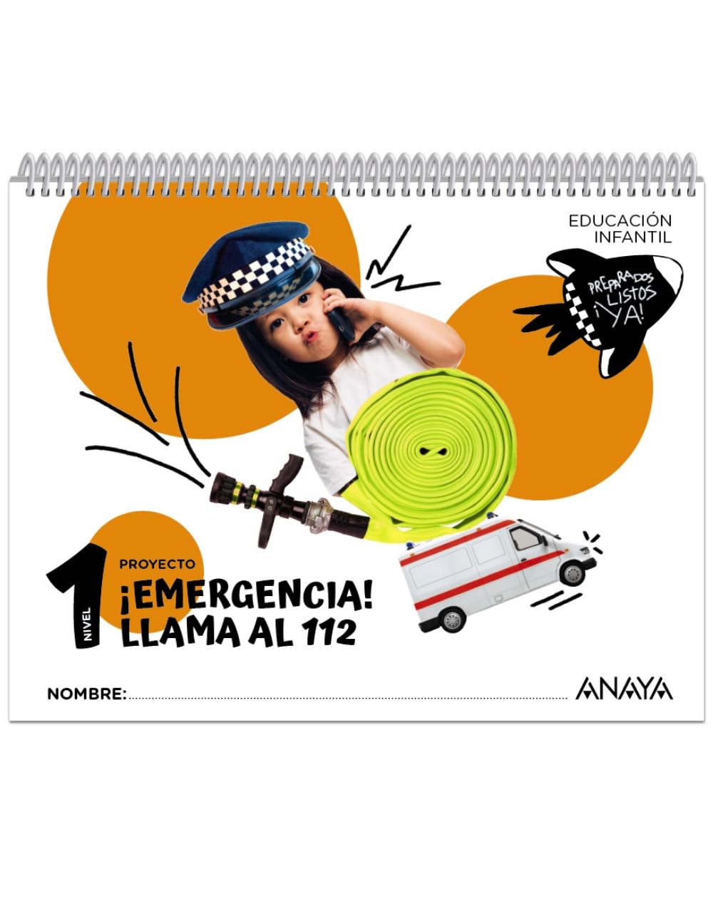 Libro: ¡Emergencia! ¡Llama al 112!. Nivel 1 (Preparados, listos... ¡ya!)
