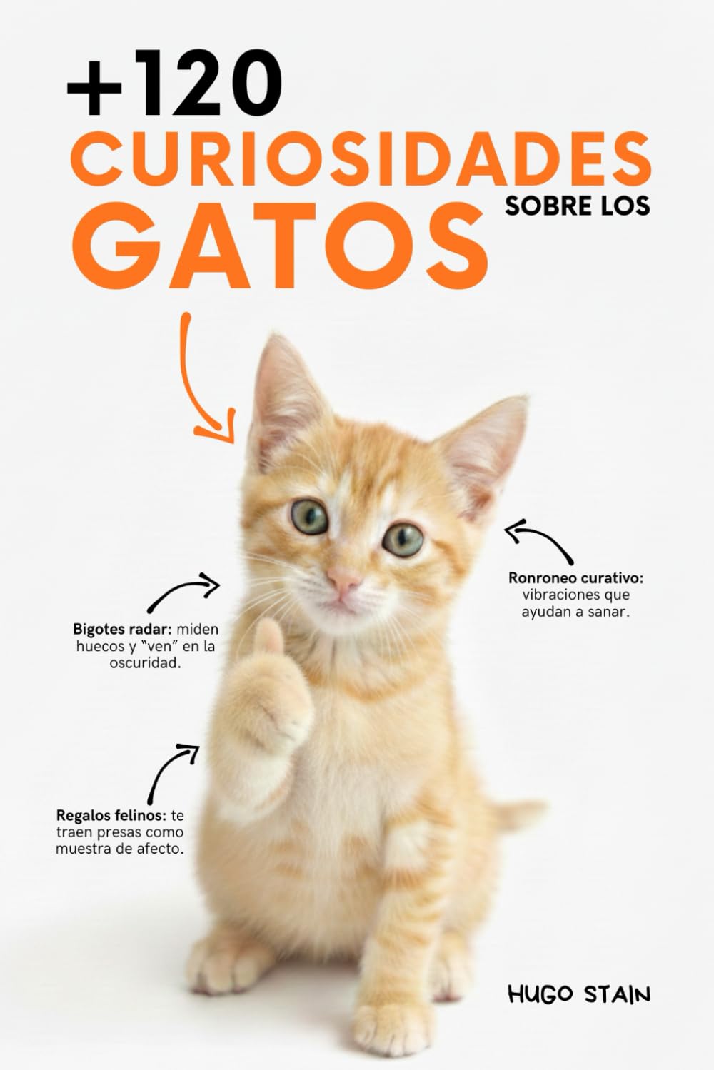 Libro: 120 CURIOSIDADES sobre GATOS: Datos curiosos sobre los gatos, hechos sorprendentes y consejos prácticos para dueños — ideal como regalo para amantes de los gatos, niños y adultos