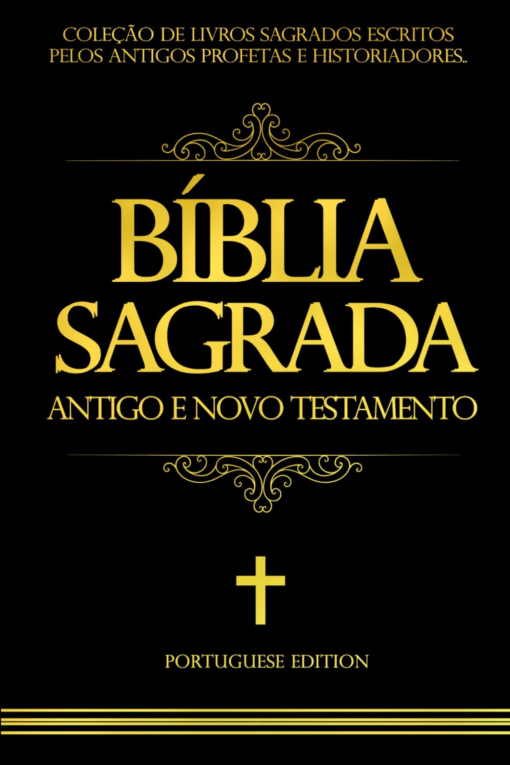 Libro: bíblia sagrada em português Contendo o Velho e o Novo Testamento cor preta /the holy bible in portuguese