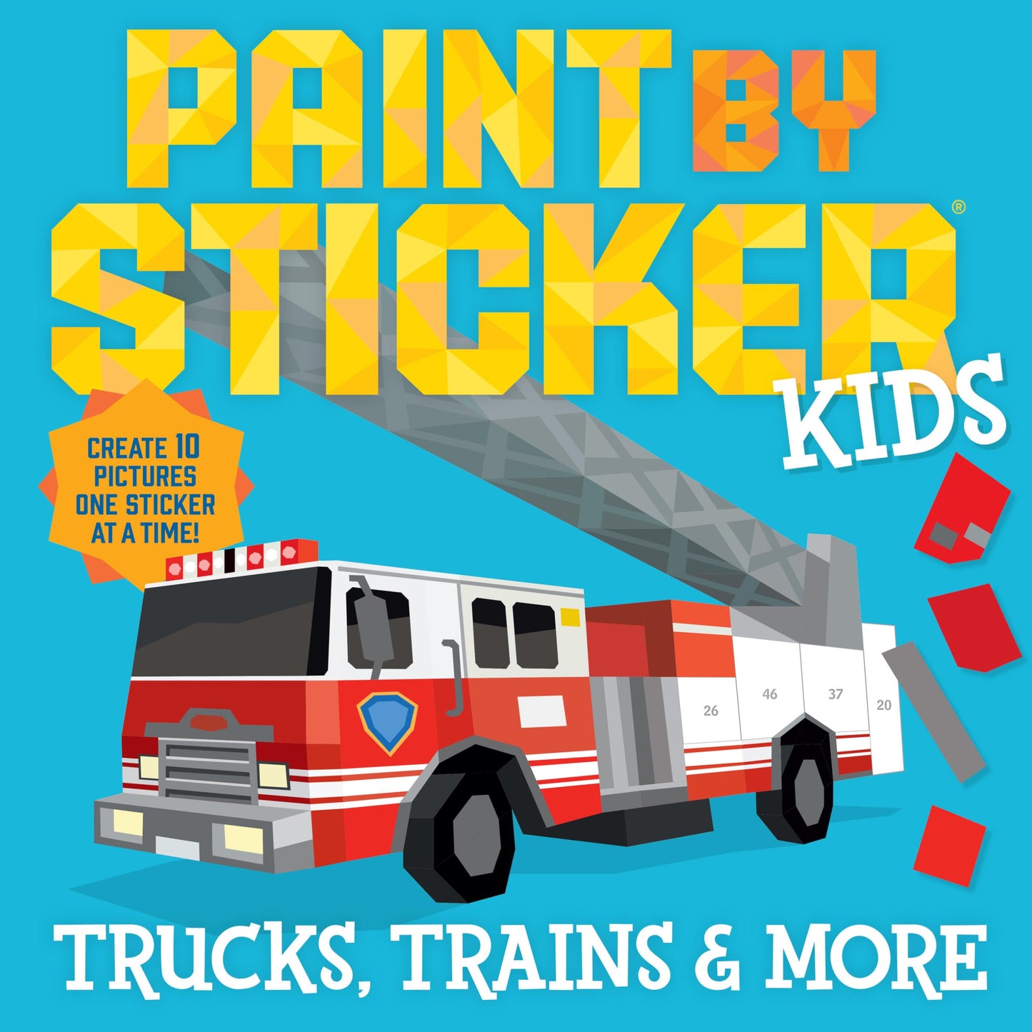 Libro: Paint by Sticker Kids (Official): Trucks Trains & More: Create 10 Pictures One Sticker at a Time!