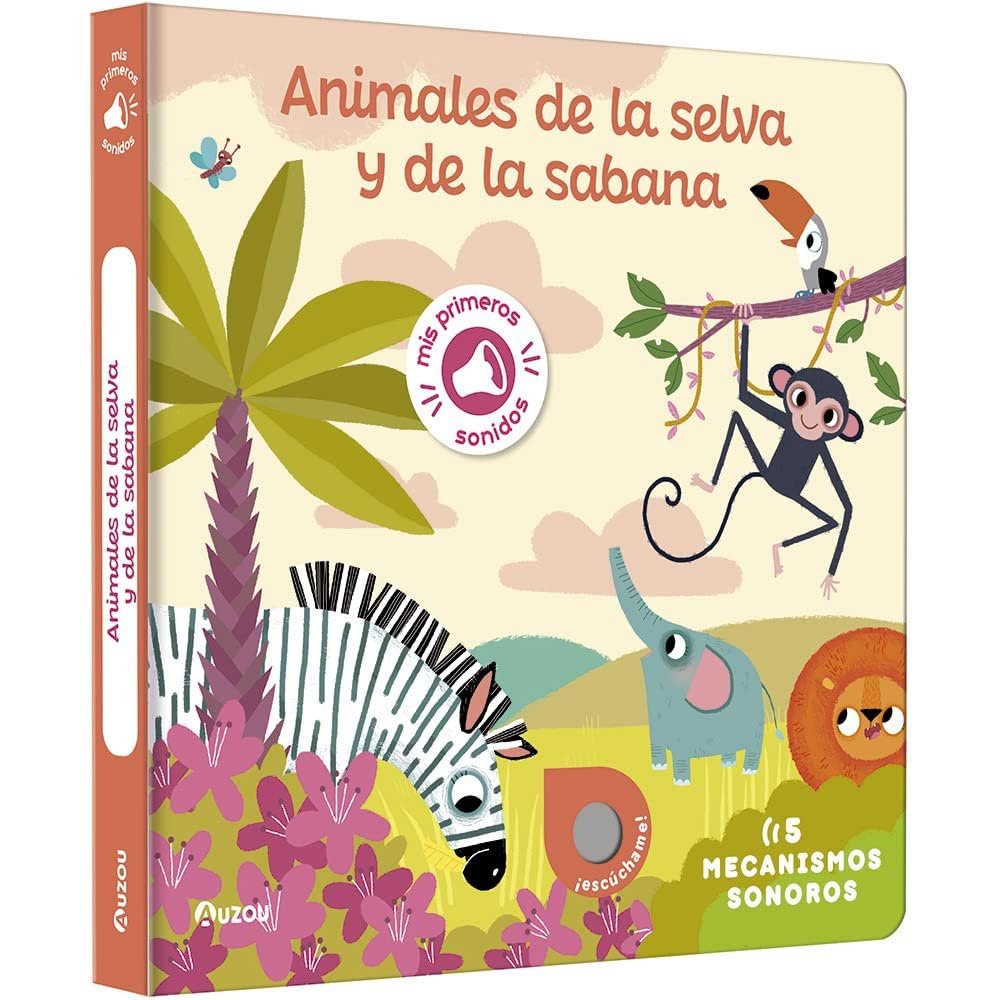 Libro de sonidos. Animales de la selva y de la sabana (Libro de sonidos/Llibre de sons)