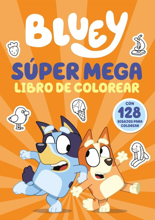 Bluey. Actividades - Súper mega libro de colorear: Con 128 dibujos para colorear (Altea)