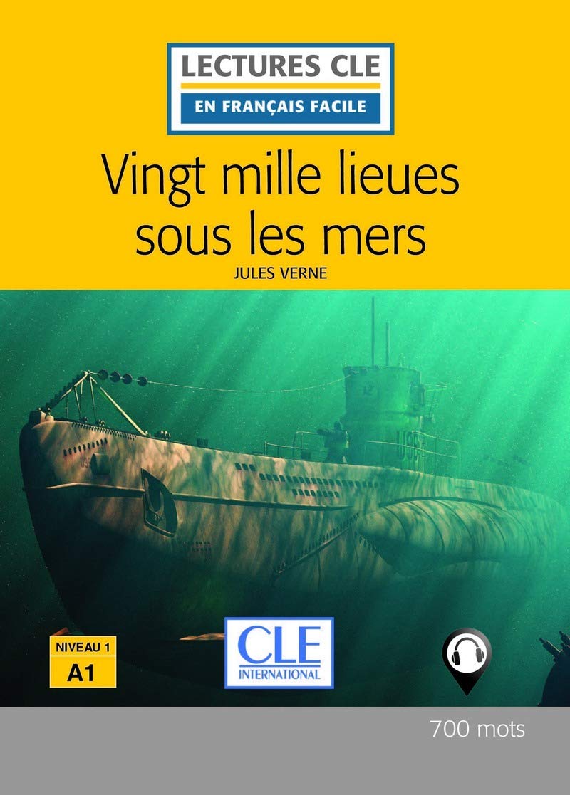 Libro: VINGT MILLE LIEUES SOUS LES MERS - NIVEAU 1/A1 - 2 EDITION (LECTURES FRANCAIS FACILE)