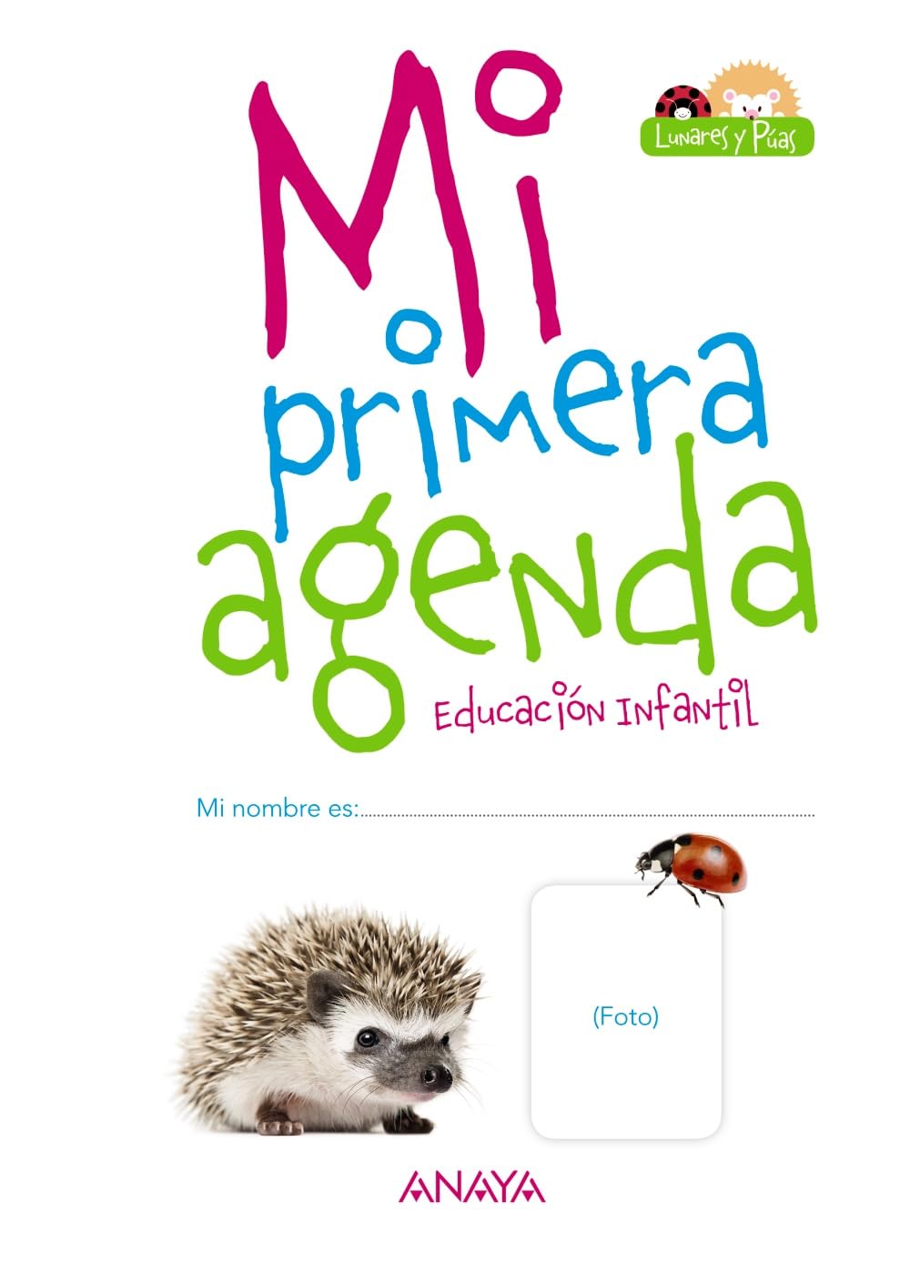 Libro: Mi primera agenda. (LUNARES Y PÚAS)