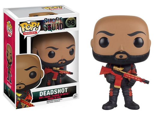 Funko POP Movies: Suicide Squad Figura de Acción, Deadshot (No Mask), Black,red (8361)