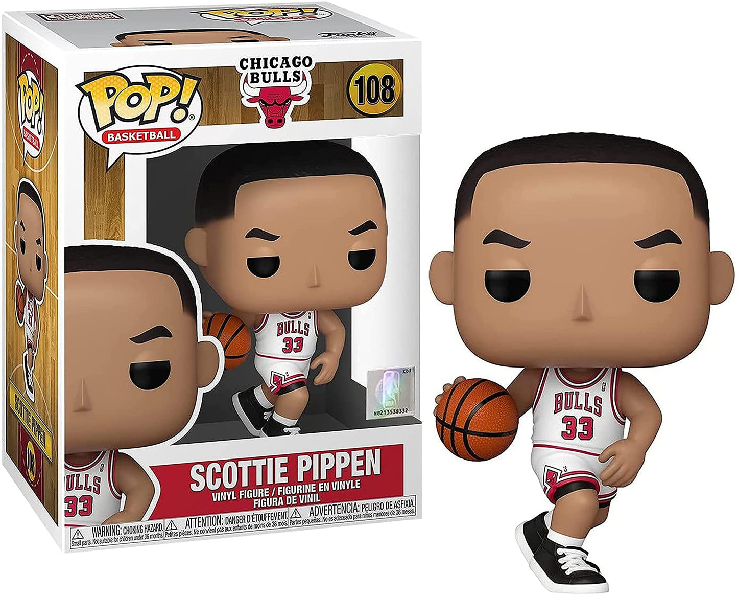 Funko Pop! NBA: Legends - Scottie Pippen (Chicago Bulls Home Jersey) Collectible Figura de Vinilo,Multicolor,55221