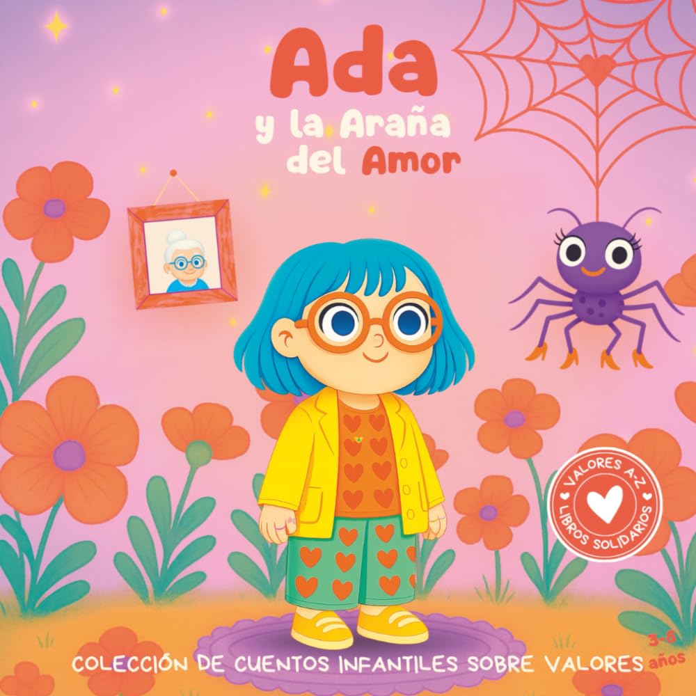 Libro: Ada y la Araña del Amor: Colección de cuentos infantiles sobre valores. Libro infantil en español para niños de 3-8 años.: 1 (Valores de la A a la Z, Abecedario Solidario)