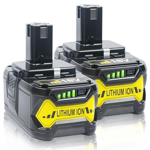 Batería-de-repuesto-FSKE-P108-de-6,5-Ah-(paquete-de-2)-para-Ryobi-de-18-V-(P108)