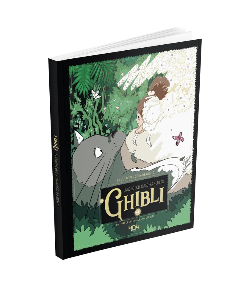 Libro: Coloriages par numéro - Ghibli