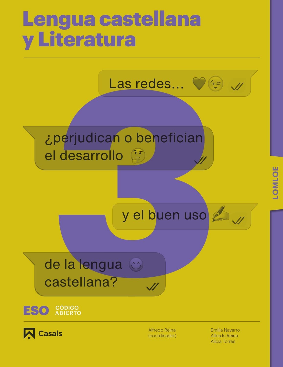 Libro: Lengua castellana y Literatura 3 ESO LOMLOE - PEFC 100% - 9788421874165