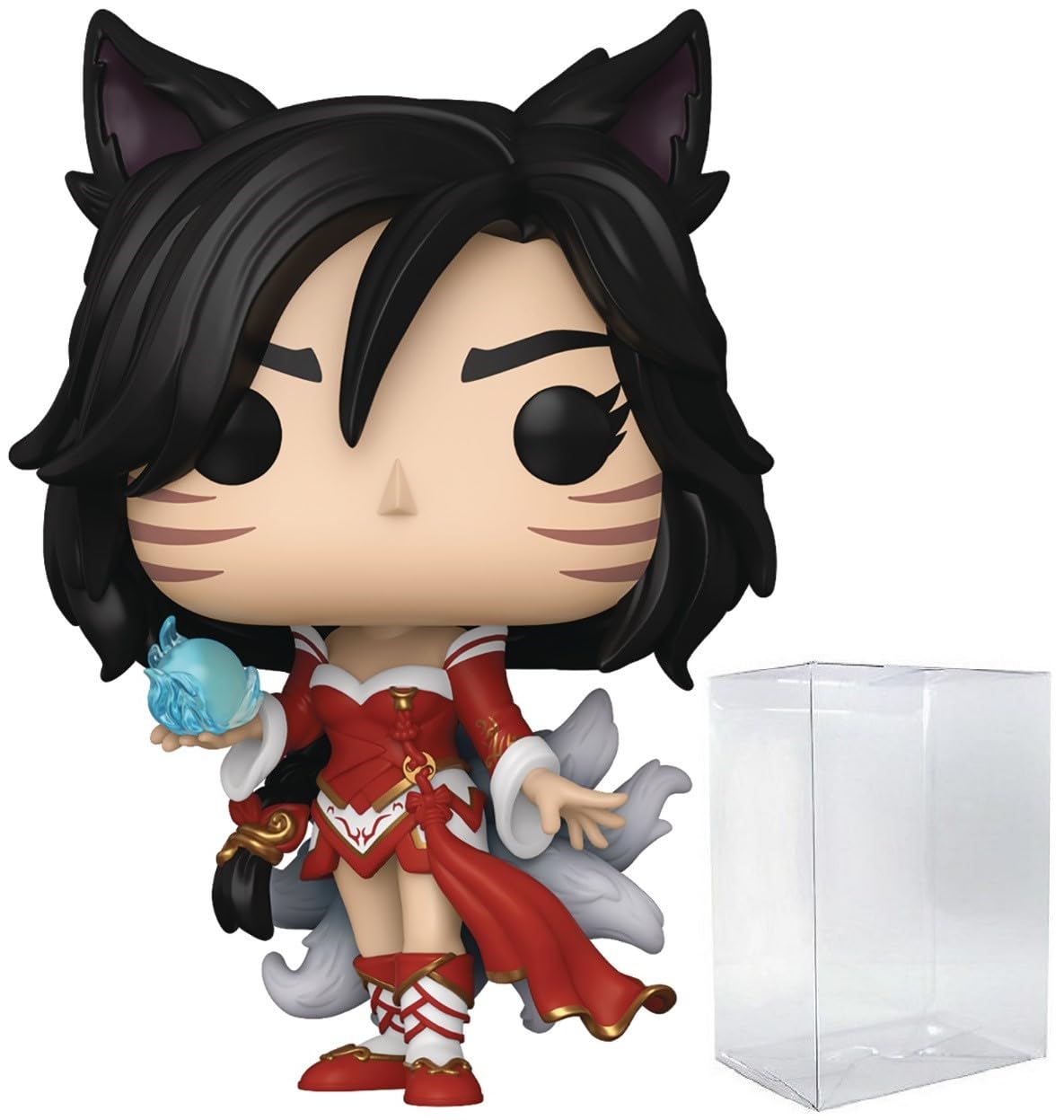 Funko Pop: POP Games: League of Legends - Ahri Funko Figura de Vinilo (Bundled with Compatible Box Protector Case), Multicolor, 3.75 Pulgadas