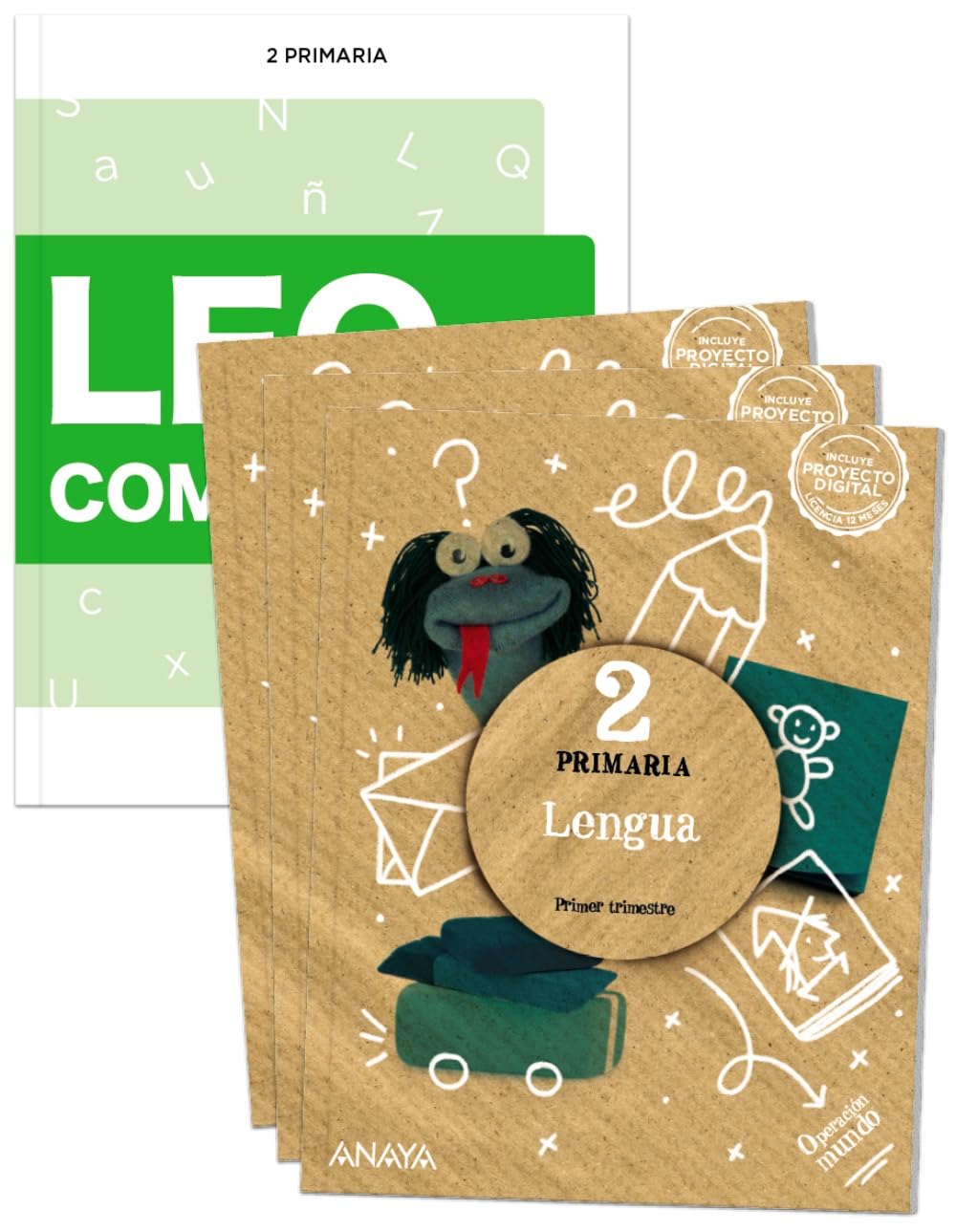 Libro: Lengua 2. + Leo y comprendo 2022.