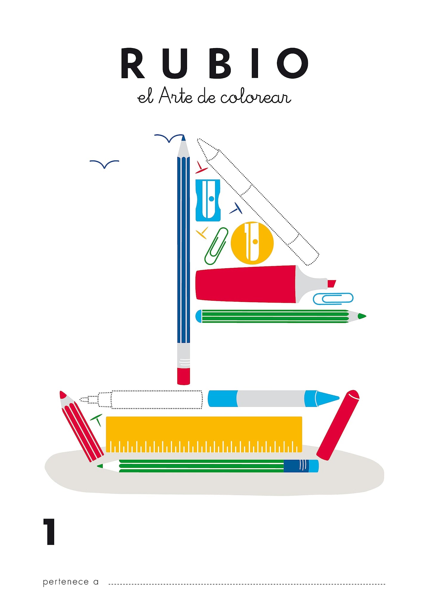 1 colorear RUBIO | Cuaderno con dibujos para colorear