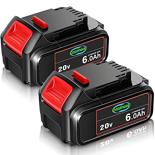 Batería-de-iones-de-litio-DSANKE-de-20-V-y-6000-mAh,-compatible-con-baterías-Dewalt-de-20-V-(DCB200,-DCB206,-DCB207,-DCB204,-DCB203,-DCB201,-DCB200,-DCB180,-serie-DCD/DCF/DCG/DCS)