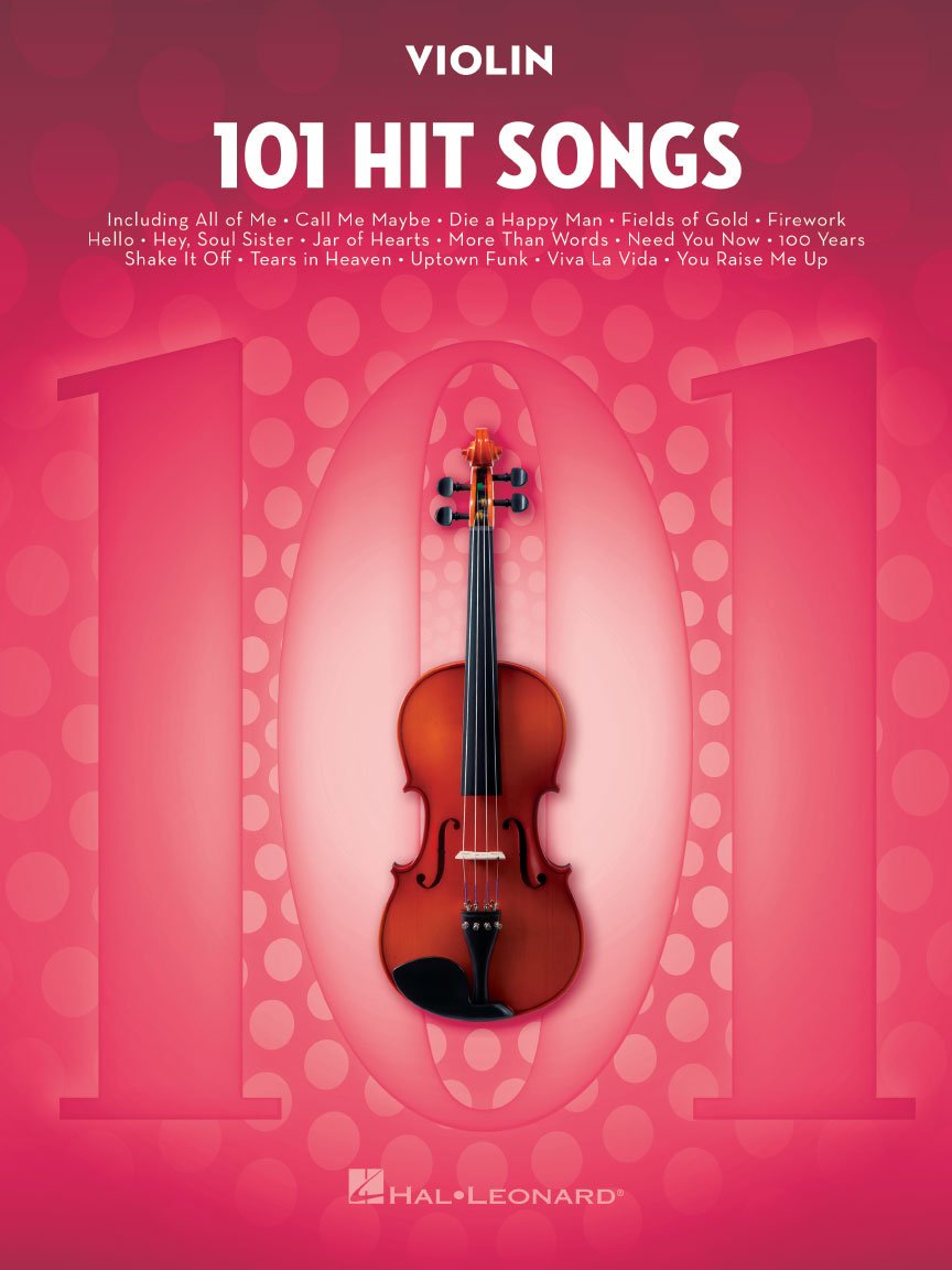 Libro: 101 Hit Songs for Violin | Pop and Rock Sheet Music Collection | Solo Violin Songbook for Beginners and Intermediate Players | Music Book for Practice, Recitals, and Performance Use