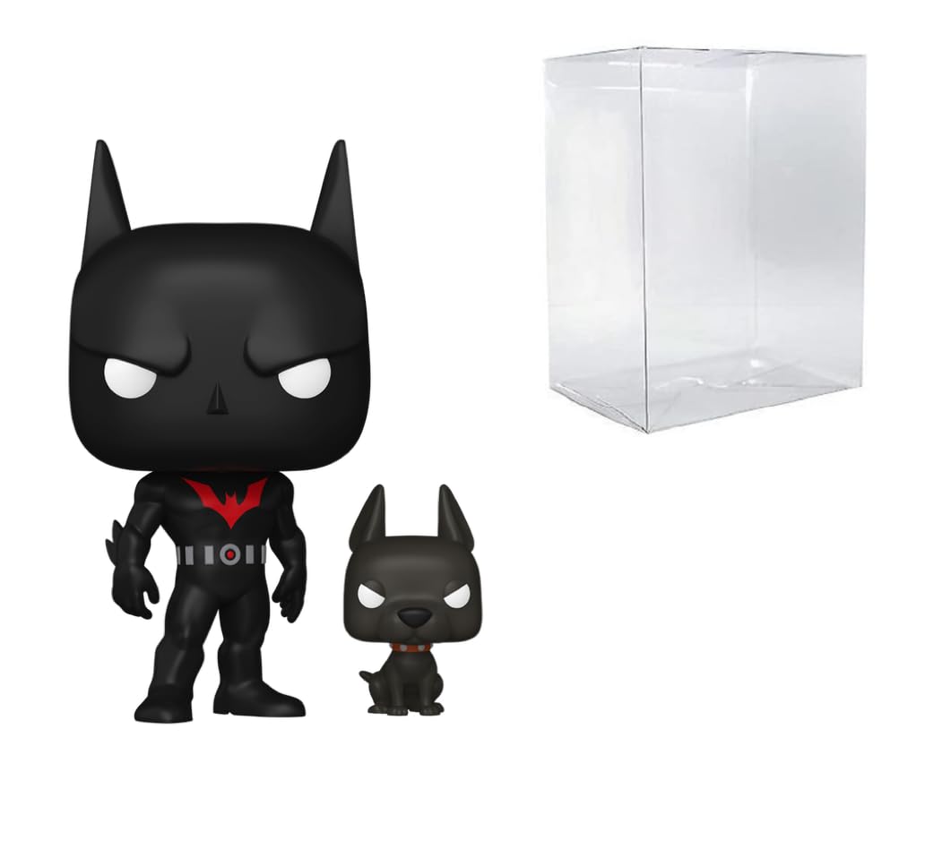 Funko Pop: POP! Heroes: Batman Beyond - Batman (Terry McGinnis) with Ace #627 Bundled with Compatible Box Protector Case