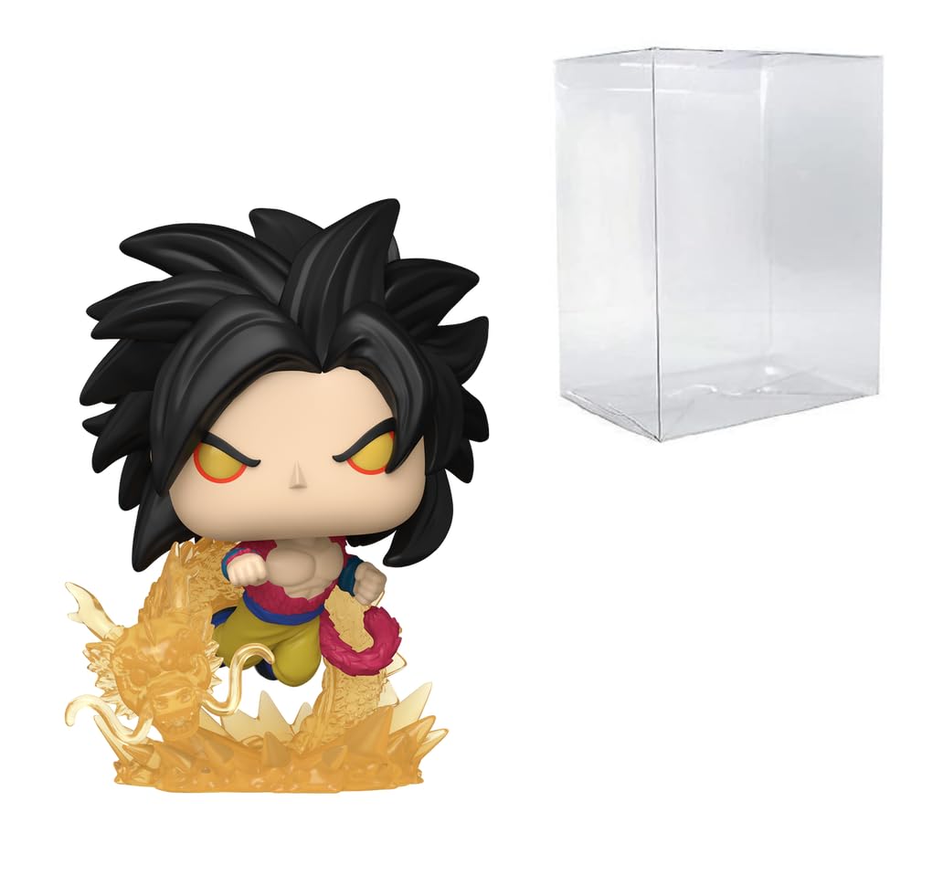 Funko Pop: POP! Plus Animation: Dragon Ball GT - Super Saiyan 4 Goku (Dragon Fist) #2077 Exclusivo Bundled with Compatible Box Protector Case