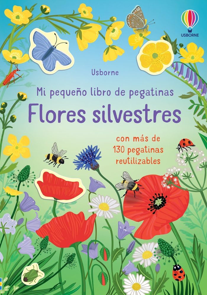 Libro: FLORES SILVESTRES (Mi pequeño libro de pegatinas)
