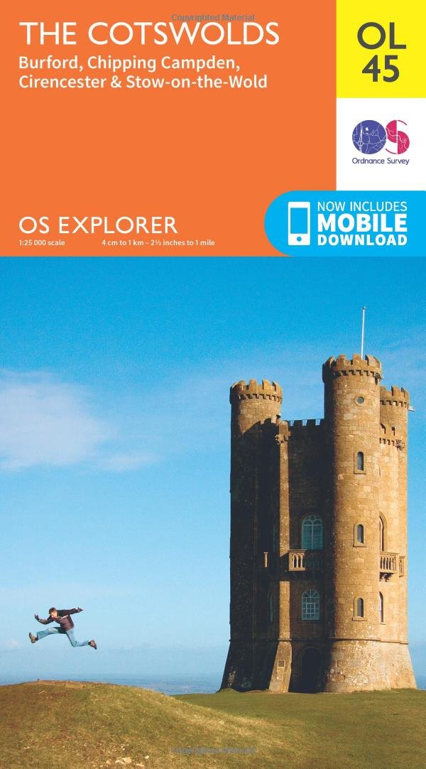 Libro: The Cotswolds, Burford, Chipping Campden, Cirencester & Stow-on-the Wold: OL 45 (OS Explorer Map)