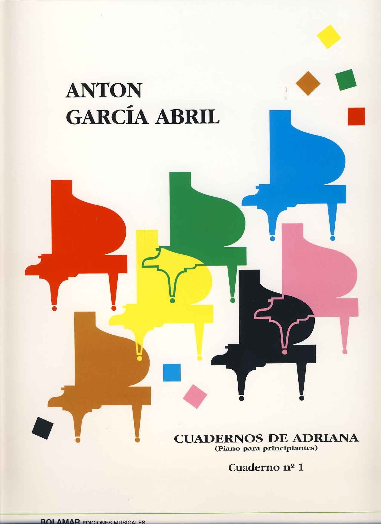 Libro: GARCIA ABRIL - Cuadernos de Adriana Vol.1: nº 1 a 16 para Piano