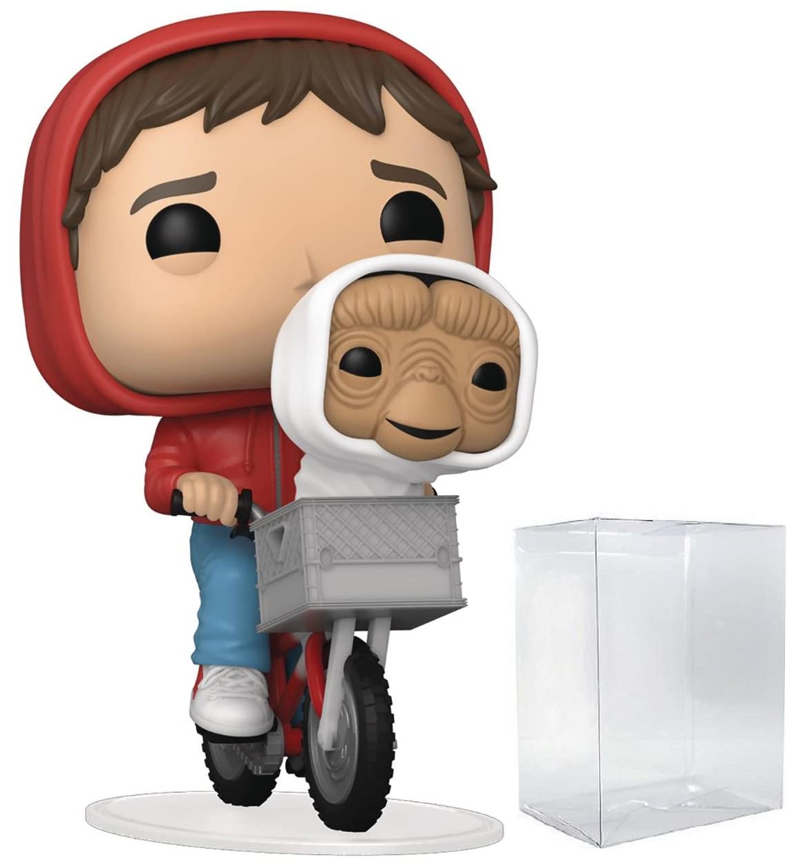 Funko Pop: POP E.T. The Extra-Terrestrial - Elliot with E.T. in Basket Funko Figura de Vinilo (Bundled with Compatible Box Protector Case), Multicolored, 3.75 Pulgadas