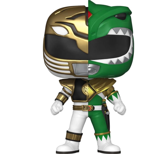 Funko Pop Mighty Morphin' Power Rangers Green/White Ranger Split Exclusivo Figura de Vinilo