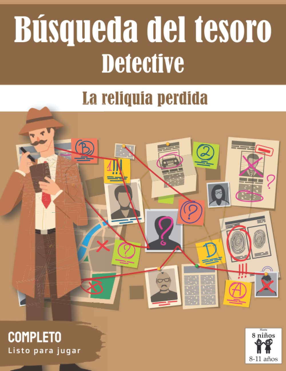 Libro: La Búsqueda del Tesoro: Detective: La Reliquia Perdida | Todo incluido | para Niños de 8-11 años (juegos de fiesta de cumpleaños para niños)