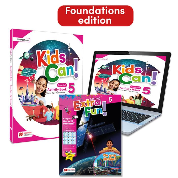 Libro: KIDS CAN! Foundations 5 Essential Activity Book & Extra Fun: con acceso a la versión digital