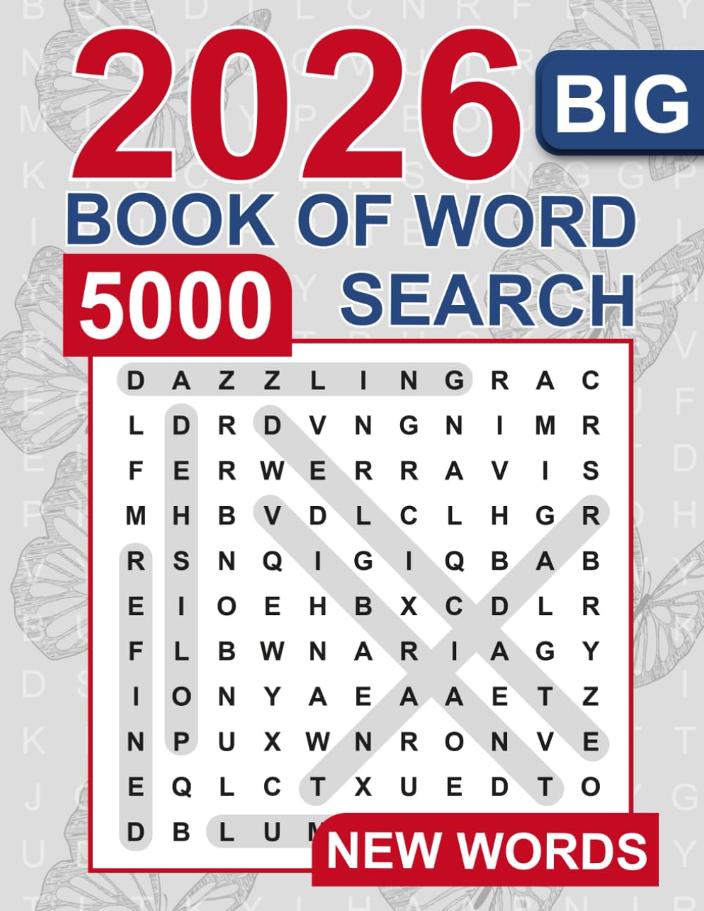 Libro: Big Book of Word Search – 5000 New Words: Relaxing Word Search Puzzle Book for Adults and Seniors | Large Print and Anti Eye Strain | Giant and Fun Word Find for Adults