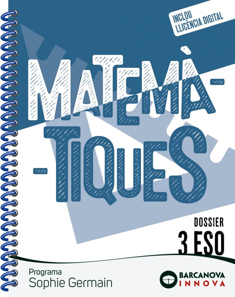 Libro: Sophie Germain 3 ESO. Dossier. Matemàtiques