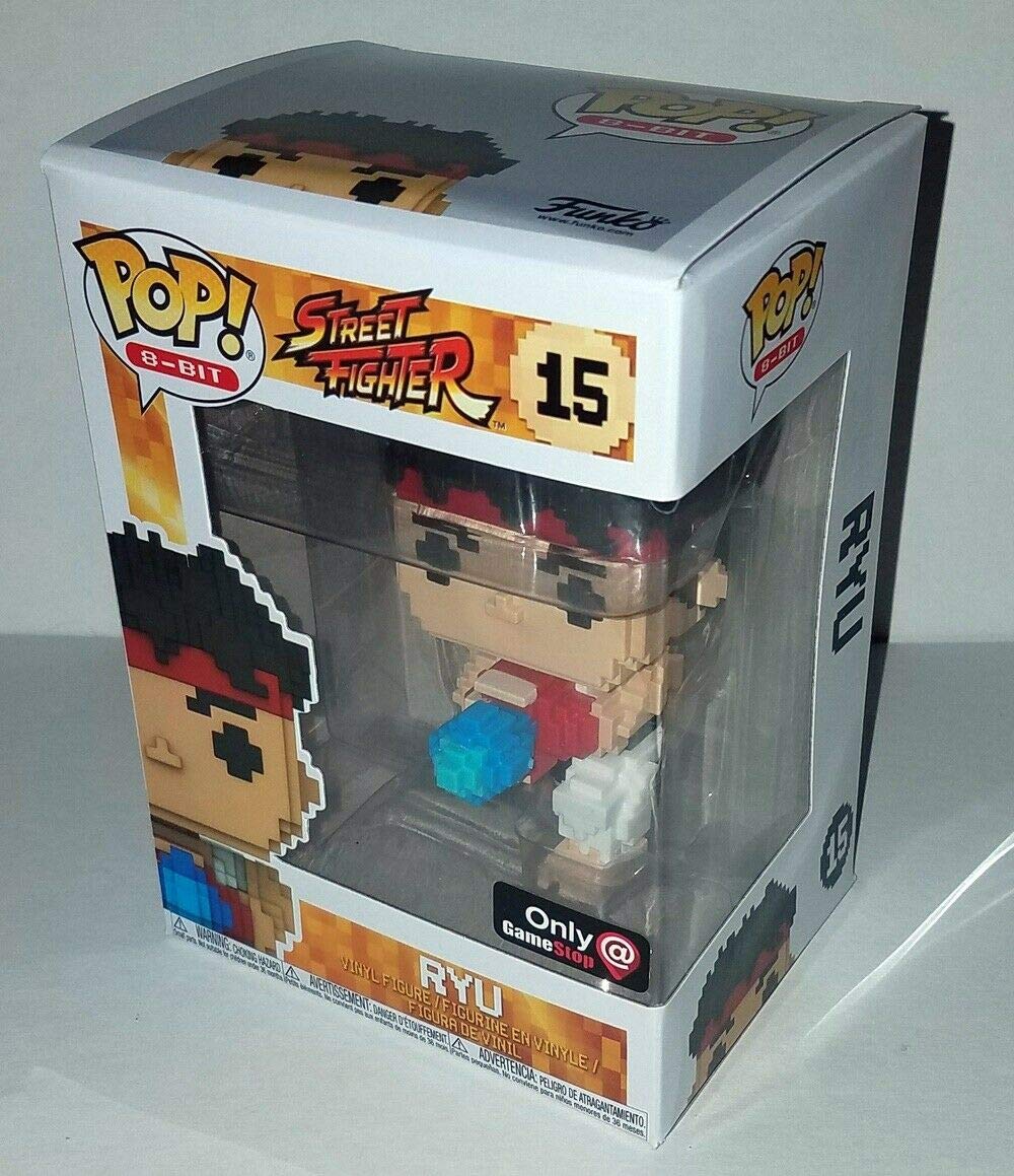 Funko Ryu - Street Fighter 8-Bit Pop! Figura de Vinilo #15 GameStop Exclusivo