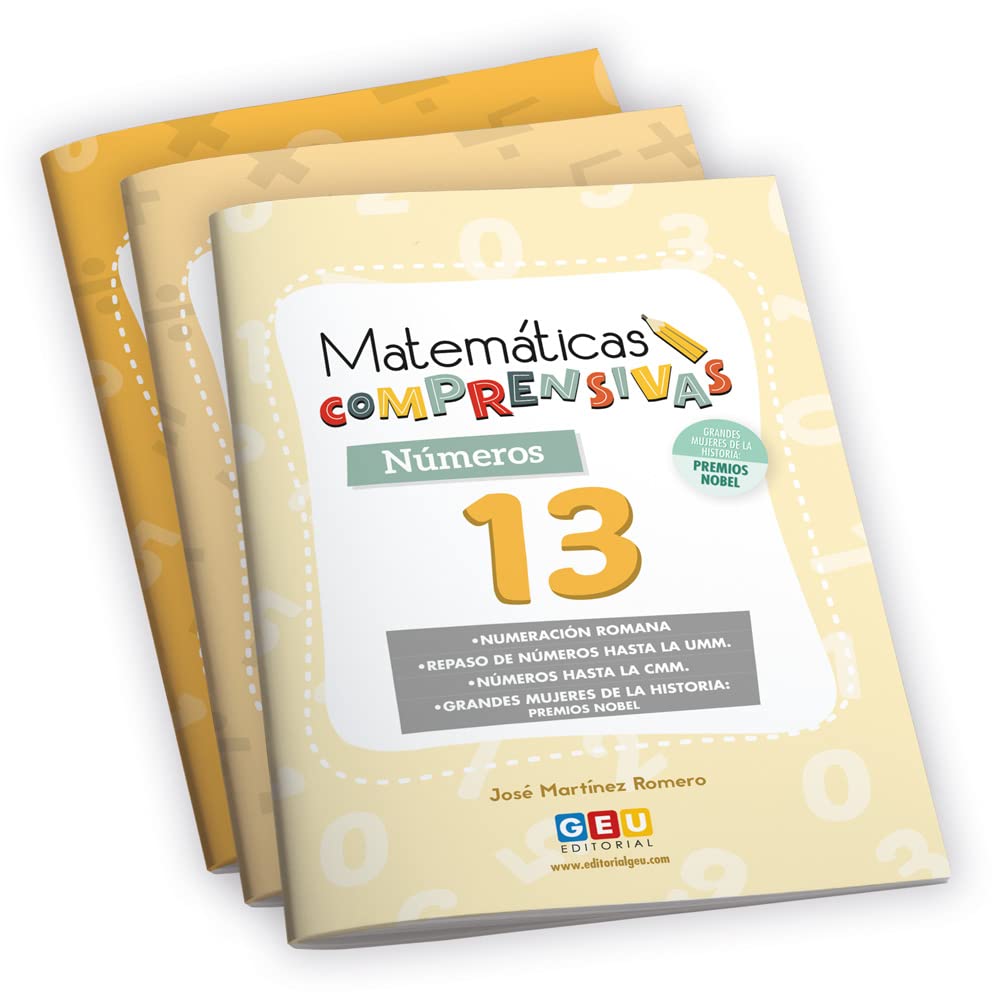 Libro: Pack Matemáticas Comprensivas 5º Primaria: Cuadernos de Ejercicios para practicar Números y Cálculo | 3 cuadernos de actividades | Niños de 10 a 11 ... (Repaso Matemáticas 5º Educación Primaria)