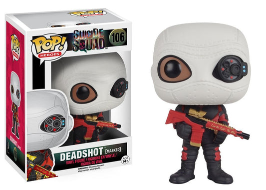 Funko POP Movies: Suicide Squad Figura de Acción, Deadshot (Masked)
