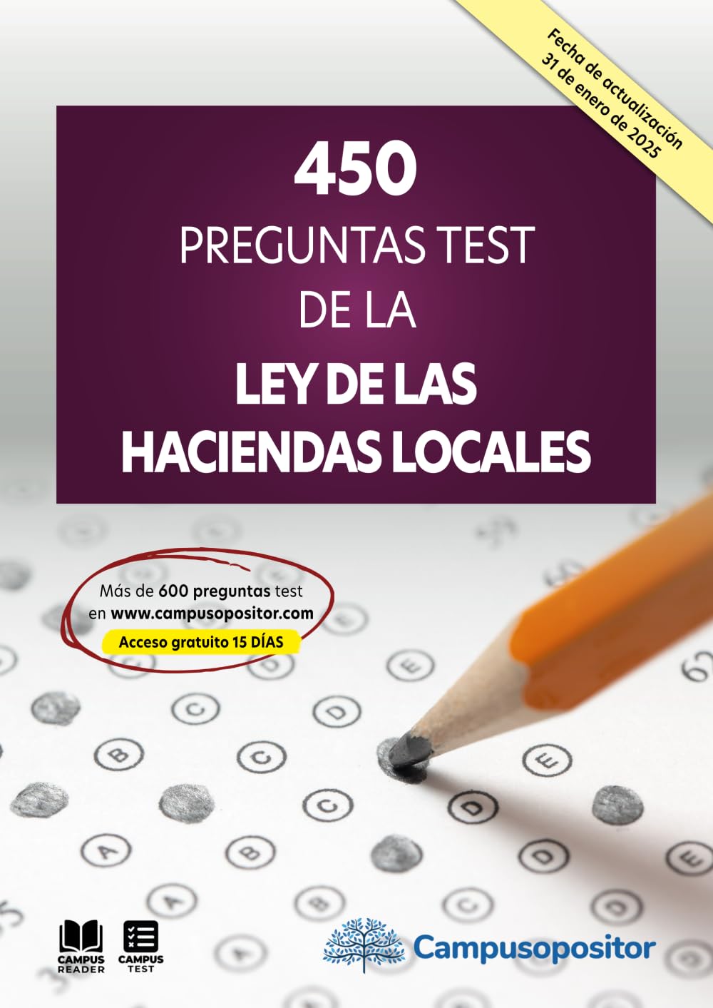Libro: 450 preguntas test de la Ley de las Haciendas Locales