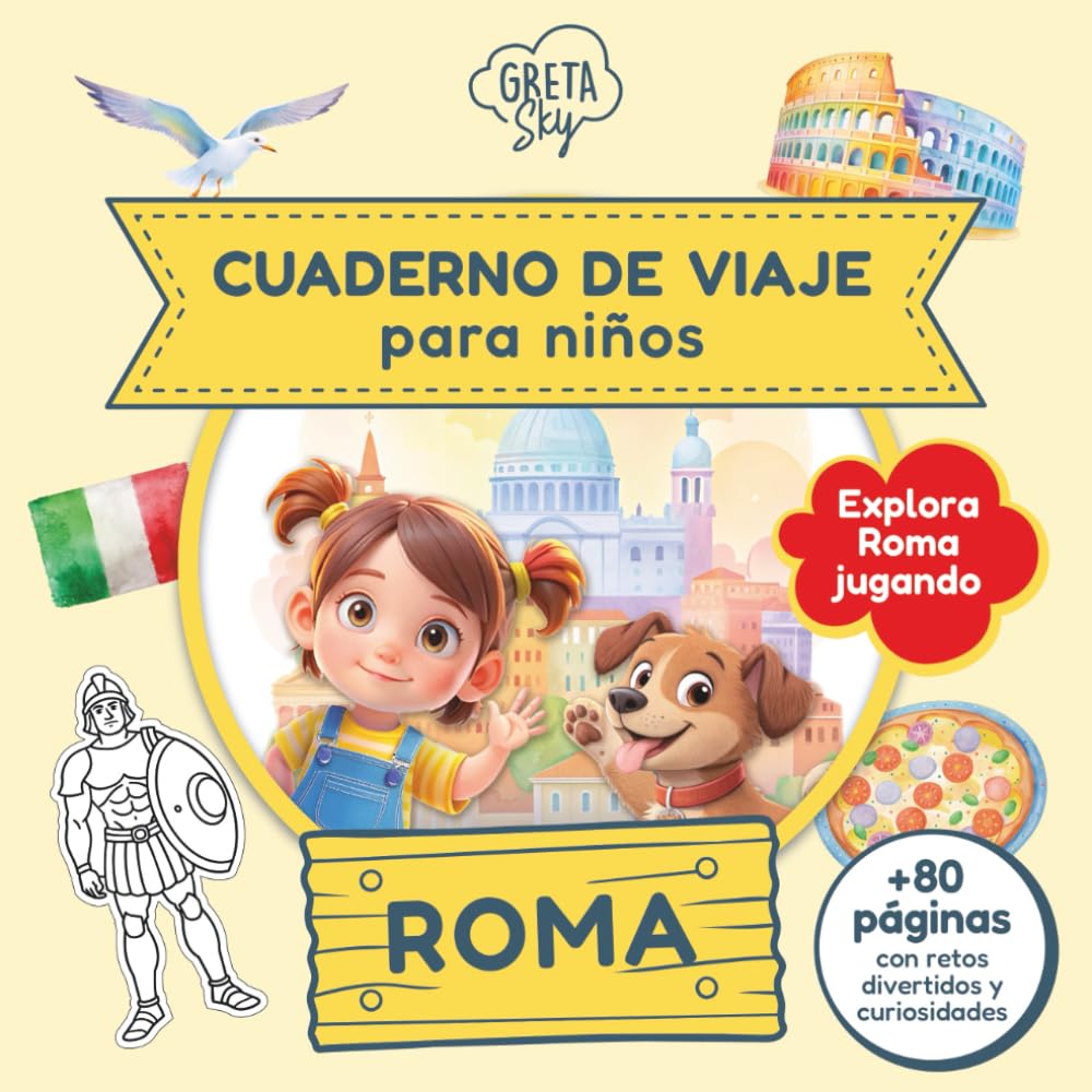 Libro: Cuaderno de Viaje para Niños: Guía de Roma con Juegos Divertidos (Spanish Edition)