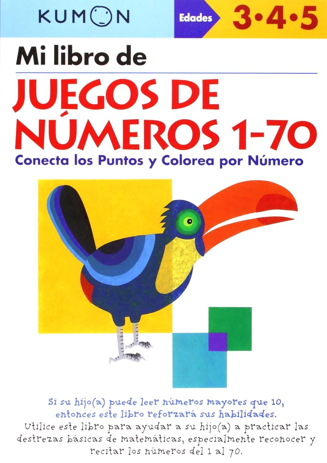 Libro: Mi Libro de Juegos de Numeros 1-70 (Kumon Workbooks: Basic Skills) (Spanish Edition)