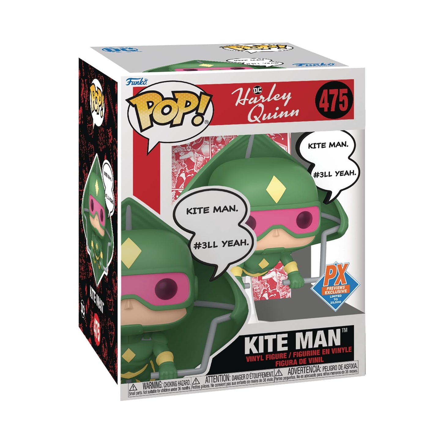 Funko Pop: San Diego 2024 Previews Exclusivo Pop! Premium DC Heroes: Kite Man Figura de Vinilo