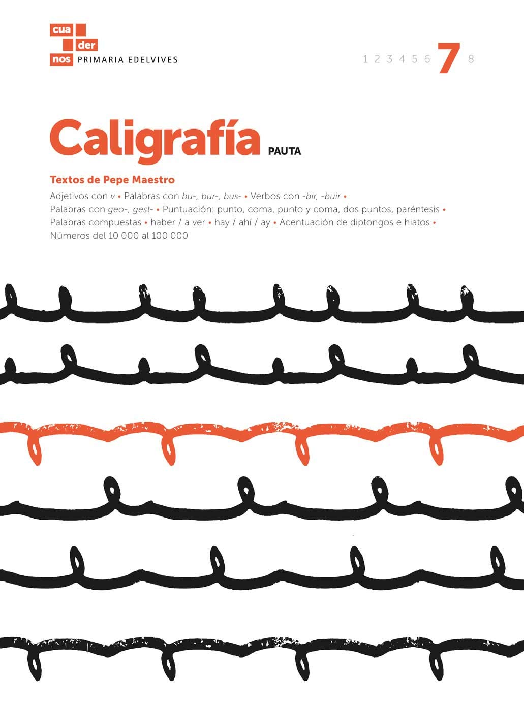 Libro: Cuaderno Caligrafía 7 (Pauta)