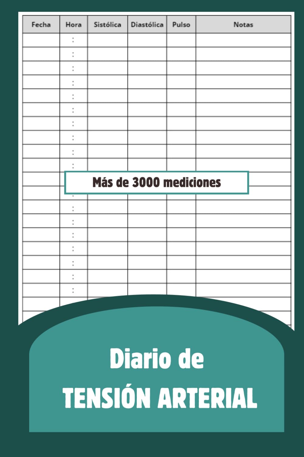 Libro: Diario de Tensión Arterial: Libro de Registro y Control | Cuaderno de Presión Arterial | Letra grande | Tamaño A5 (Spanish Edition)