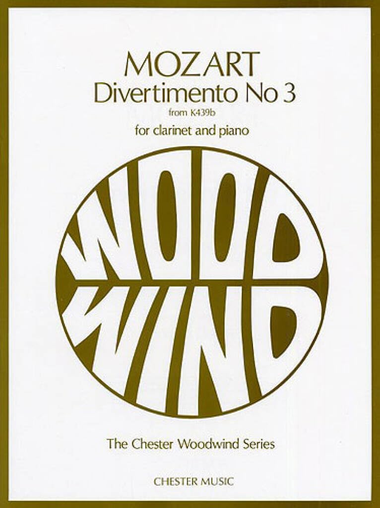 Libro: Divertimento No. 3 from K439b: for Clarinet and Piano